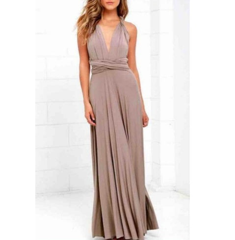 Robe Longue Dos‑Nu Multi‑Style – Élégance Infinie