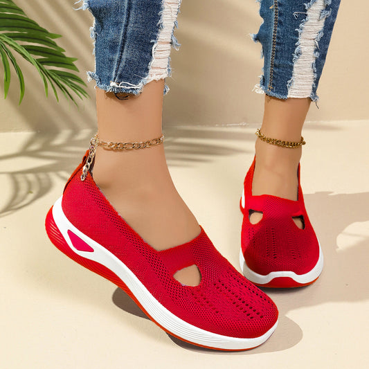Chaussures femme légères Mesh Slip‑On – Confort absolu, pieds non fatigués