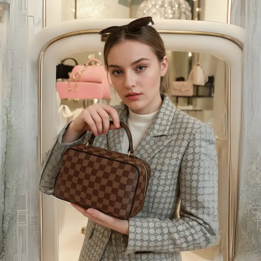 K‑Style Compact Cosmetic Bag