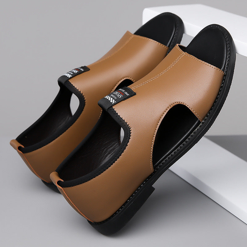 Sandales Rome Respirantes en Cuir Homme