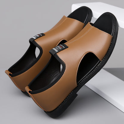 Sandales Rome Respirantes en Cuir Homme