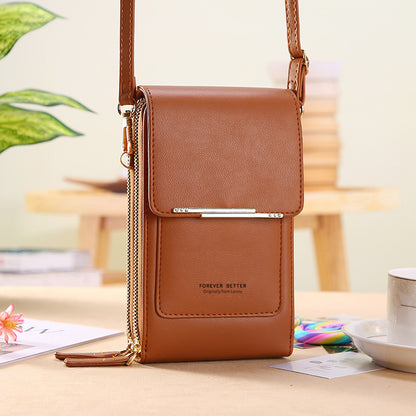 Sac bandoulière tactile élégant pour femme