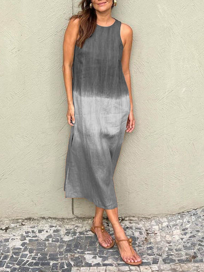Robe d'Été Tencel Sans Manches