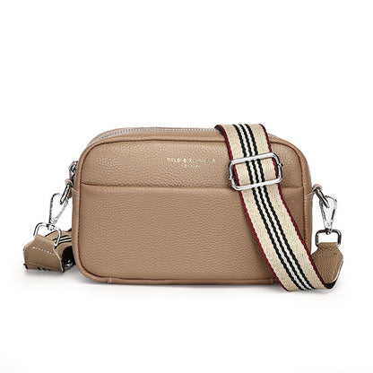 Sac bandoulière simple en cuir véritable