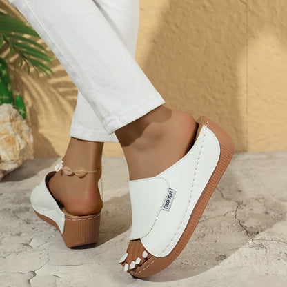 Sandales Compensées Été Élégantes Femme