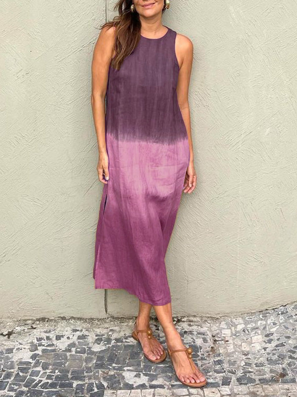 Robe d'Été Tencel Sans Manches