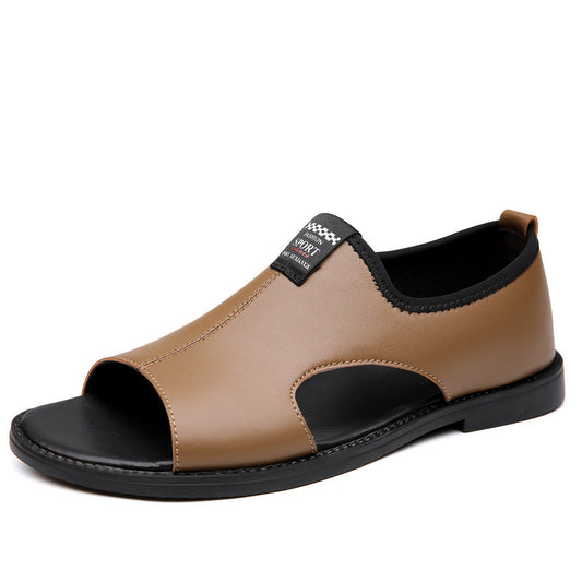 Sandales Rome Respirantes en Cuir Homme