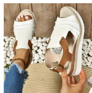 Sandales Compensées Femme Été Chic