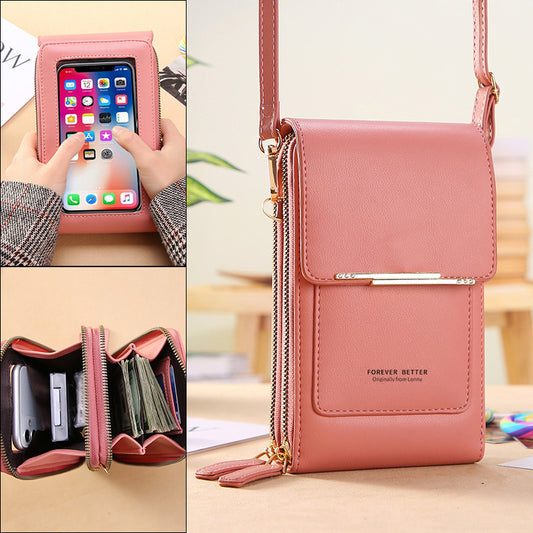 Sac bandoulière tactile élégant pour femme