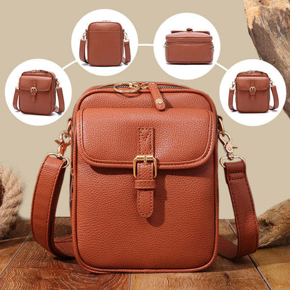 Sac messager rétro vintage en PU — Sac de rangement grande capacité