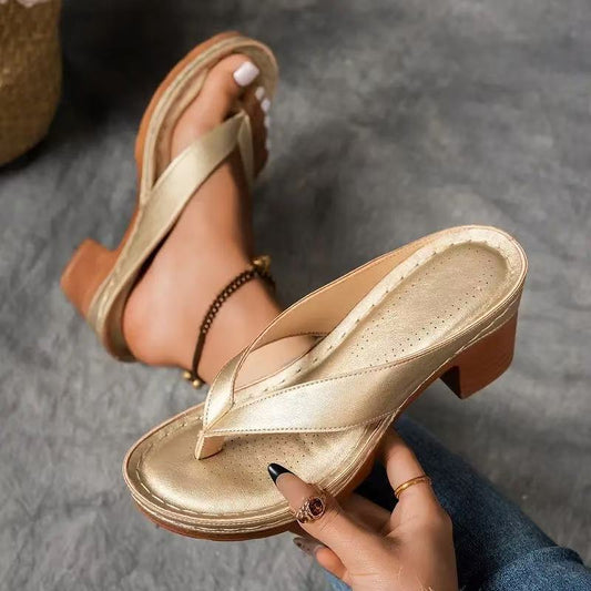 Sandales compensées femme élégantes