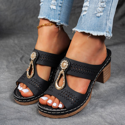 Mules Pierrelle Rhinestones Femme
