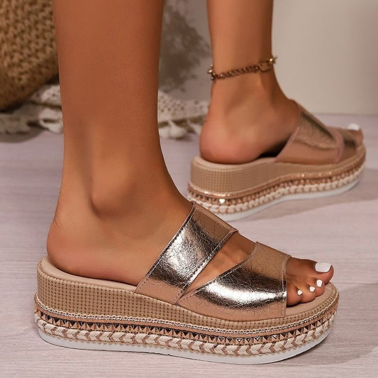 Sandales Rivet Dorées Chic