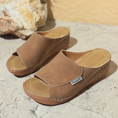 Sandales Compensées Été Élégantes Femme