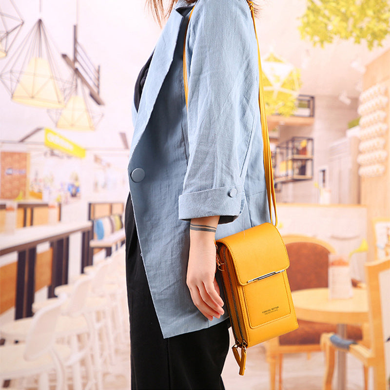 Sac bandoulière tactile élégant pour femme
