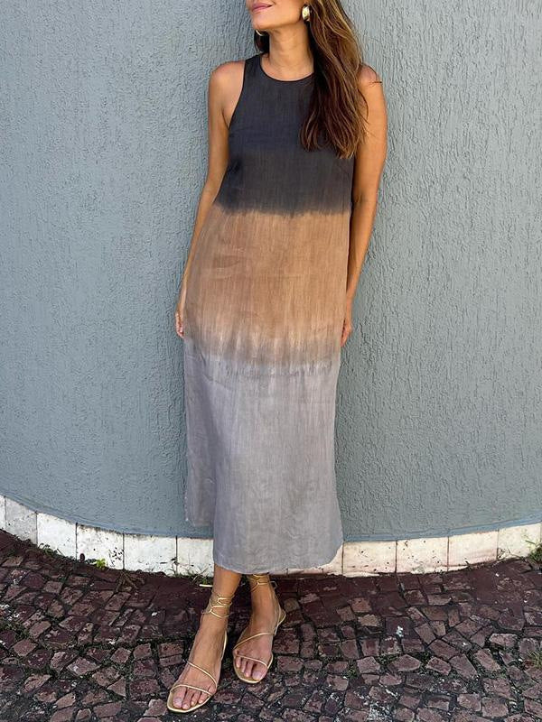 Robe d'Été Tencel Sans Manches