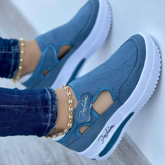 Flat Fly Knit : Chaussures Mesh Ton Pastel