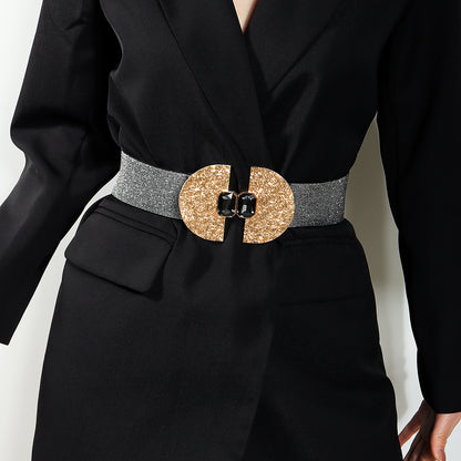 Ceinture Élastique Femme Pailletée Perles