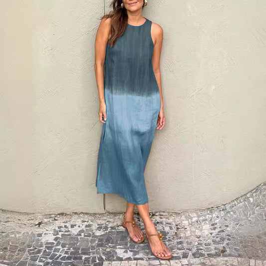 Robe d'Été Tencel Sans Manches