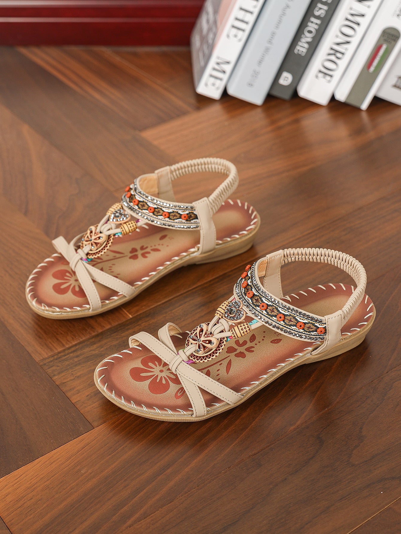 Sandales Femme Grandes Tailles Fleuries
