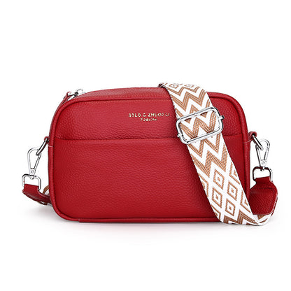 Sac bandoulière simple en cuir véritable