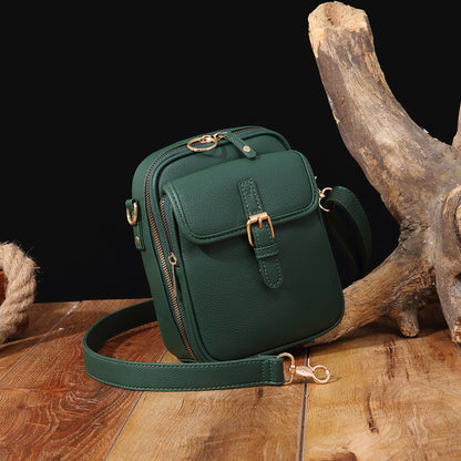 Sac messager rétro vintage en PU — Sac de rangement grande capacité