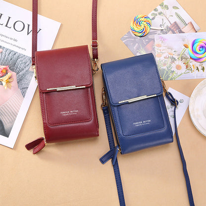 Sac bandoulière tactile élégant pour femme