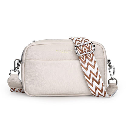 Sac bandoulière simple en cuir véritable