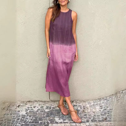 Robe d'Été Tencel Sans Manches