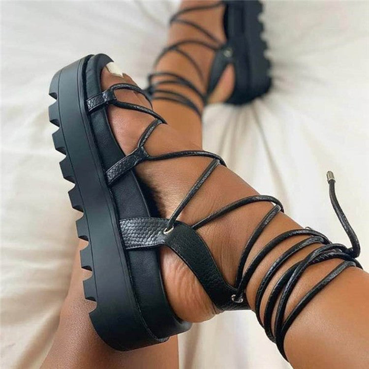 Chaussures Plates Romaine Taille Plus Femmes