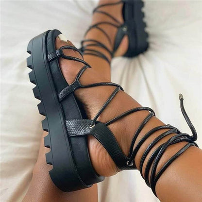 Chaussures Plates Romaine Taille Plus Femmes