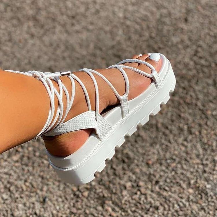 Chaussures Plates Romaine Taille Plus Femmes