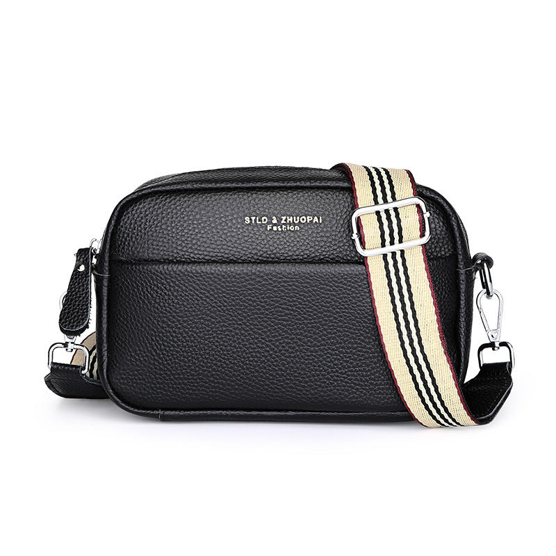 Sac bandoulière simple en cuir véritable