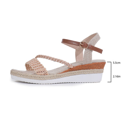 Sandales Ethniques à Plateforme Chic