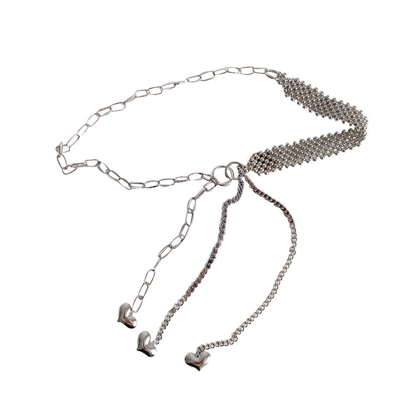 Chaîne Taille Métal Brillante Élégante Femme