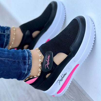 Flat Fly Knit : Chaussures Mesh Ton Pastel