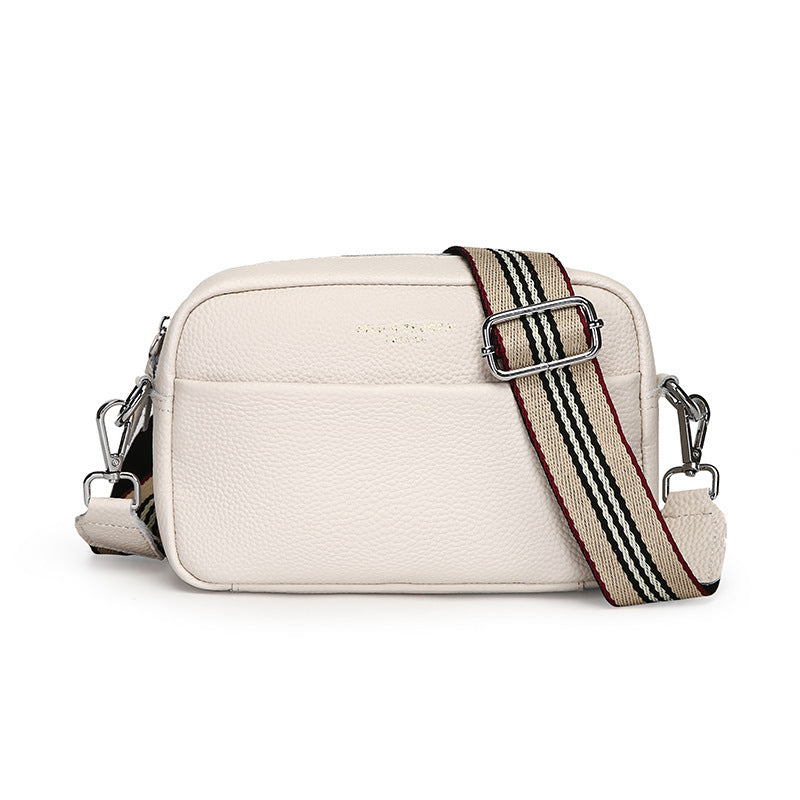 Sac bandoulière simple en cuir véritable
