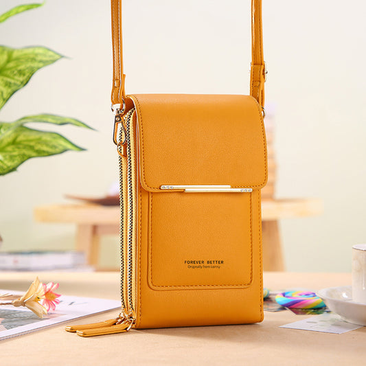 Sac bandoulière tactile élégant pour femme