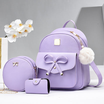Sac Femme PU Noeud Élégant 3 pièces