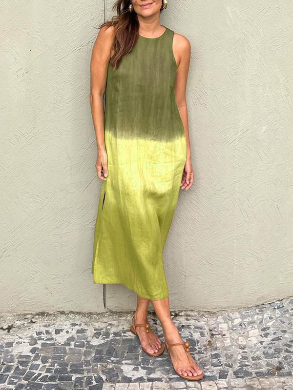 Robe d'Été Tencel Sans Manches